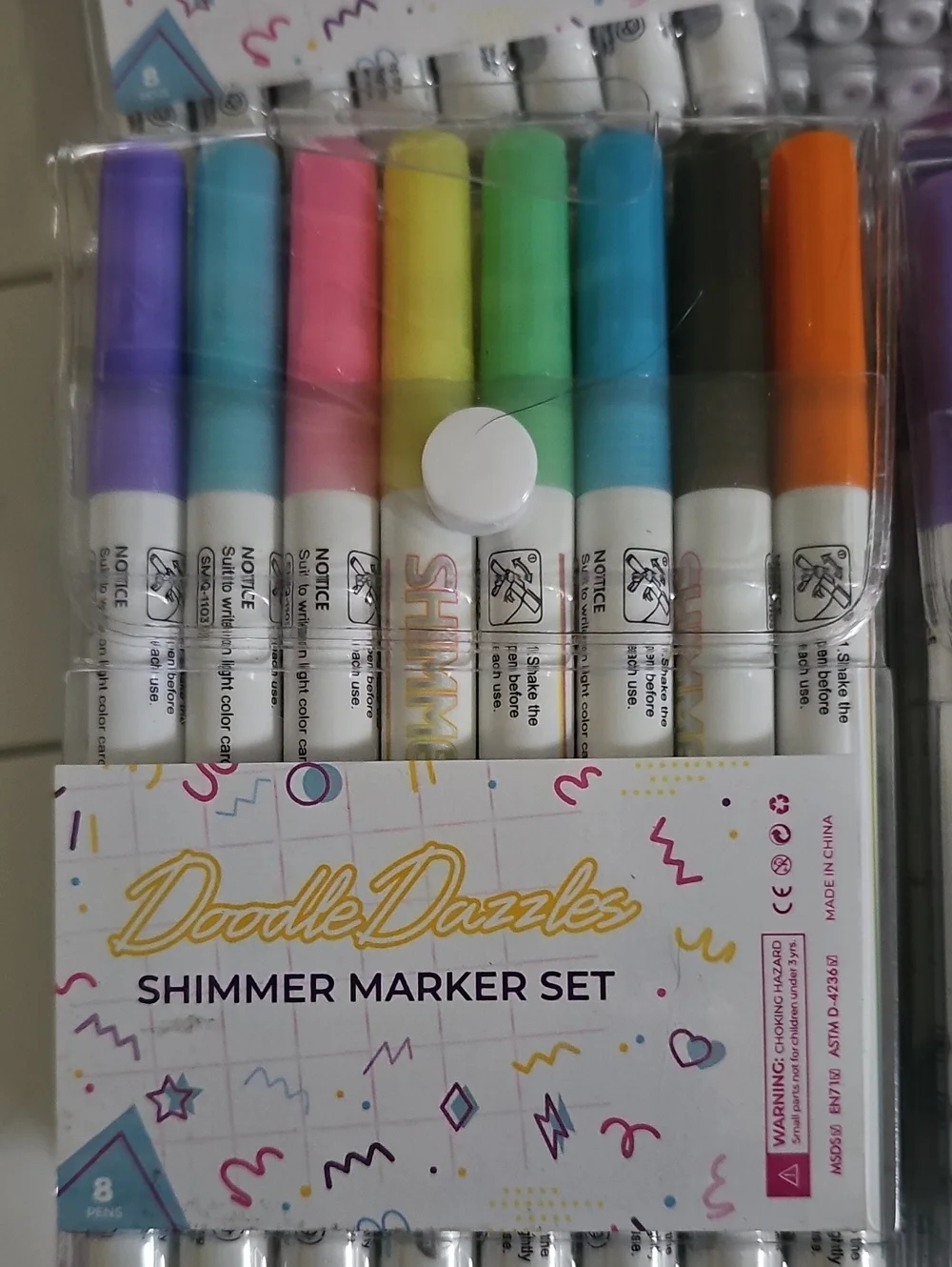Shimmer Marker Set - Multicolor 16 Packs
